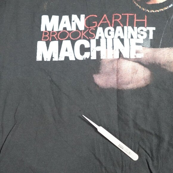 Garth Brooks Shirt Medium Black Man Against Machine Tour Double Sided - Picture 8 of 8